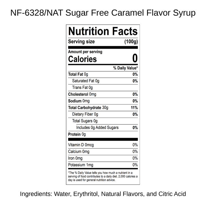 Sugar Free Caramel Flavor Syrup