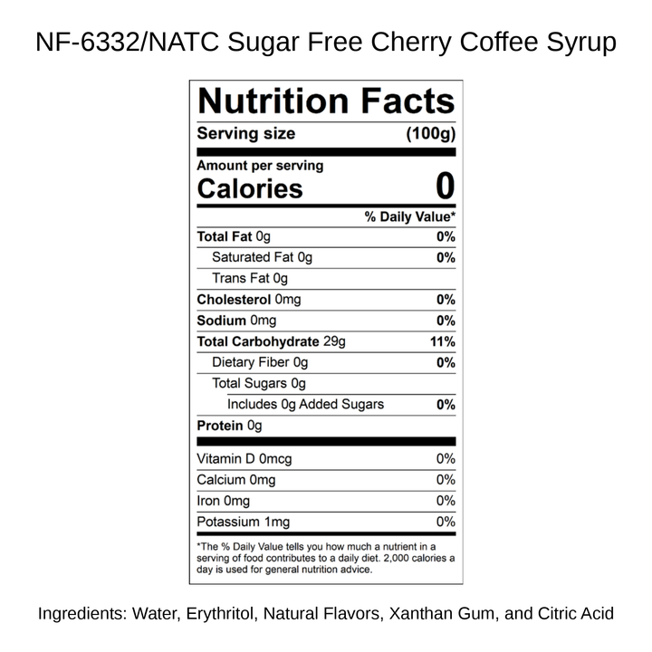 Sugar Free Cherry Coffee Syrup