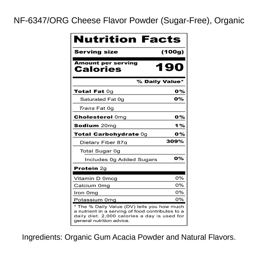 Cheese Flavor Powder (Sugar-Free), Organic