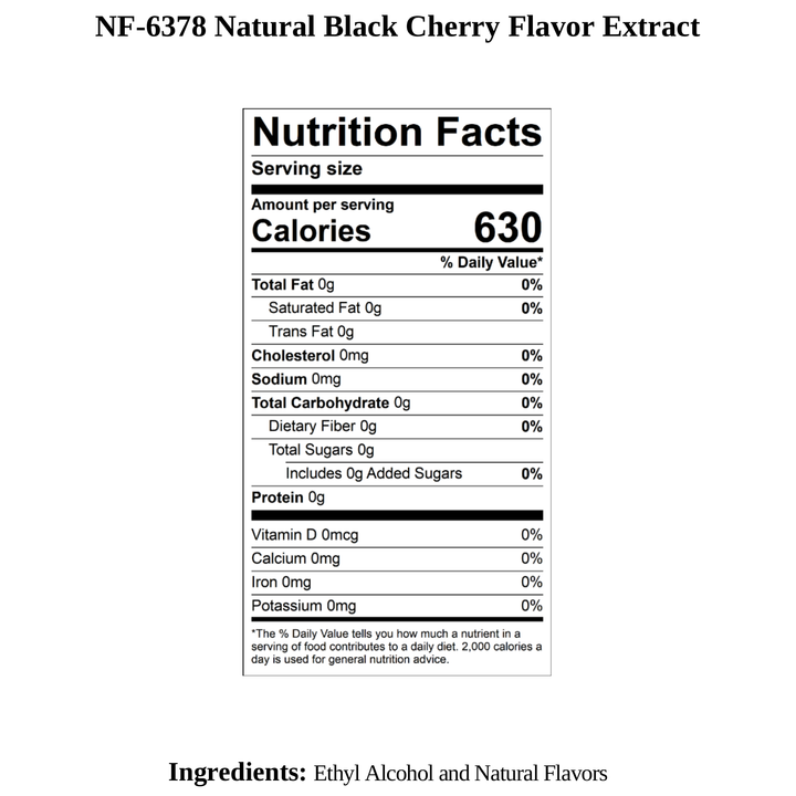 Black Cherry Flavor Extract - TTB Approved, Natural