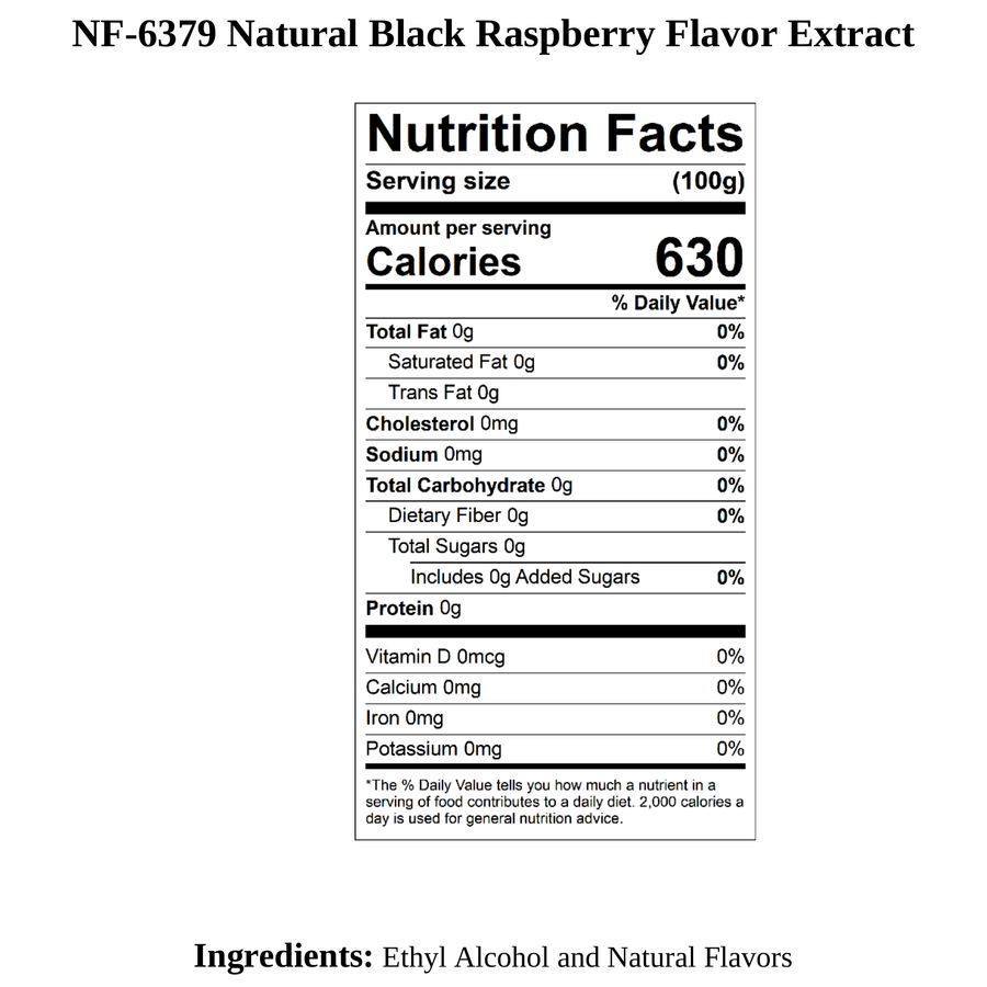 Black Raspberry Flavor Extract, Natural