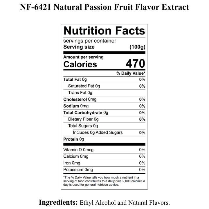 Passion Fruit Flavor Extract, Natural