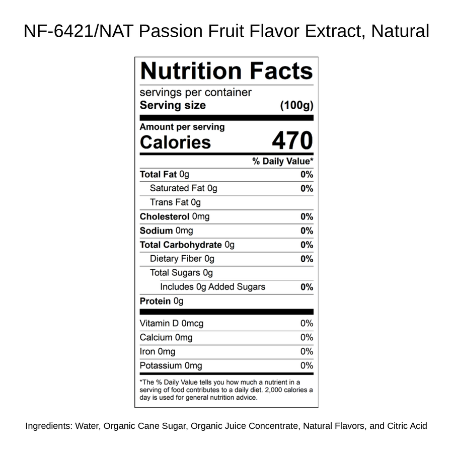 Passion Fruit Flavor Extract, Natural