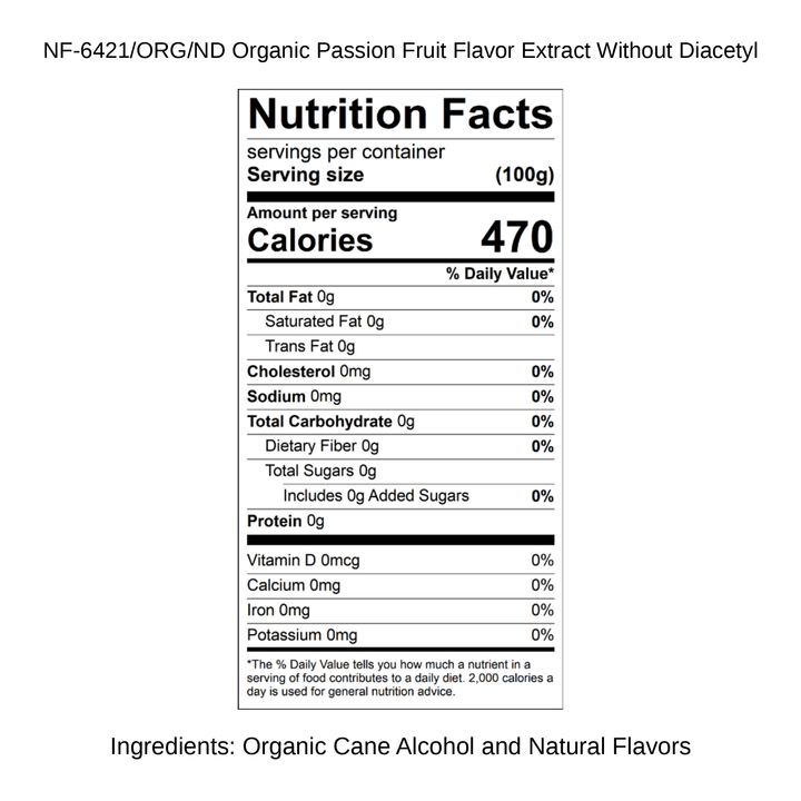 Organic Passion Fruit Flavor Extract Without Diacetyl