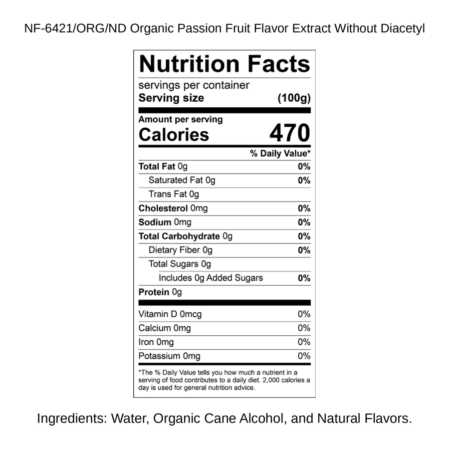 Organic Passion Fruit Flavor Extract Without Diacetyl