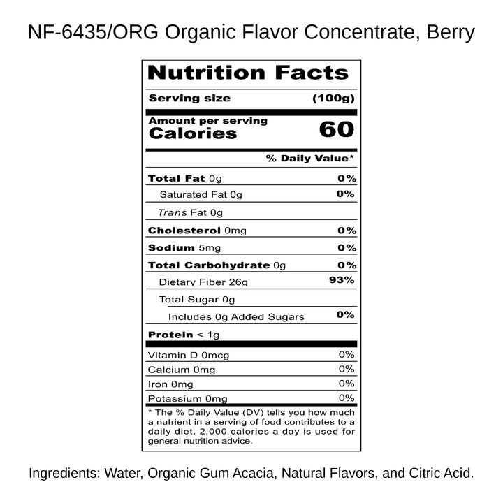 Organic Flavor Concentrate, Berry