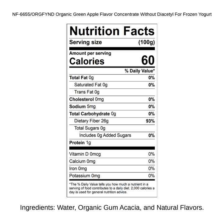 Organic Green Apple Flavor Concentrate Without Diacetyl For Frozen Yogurt