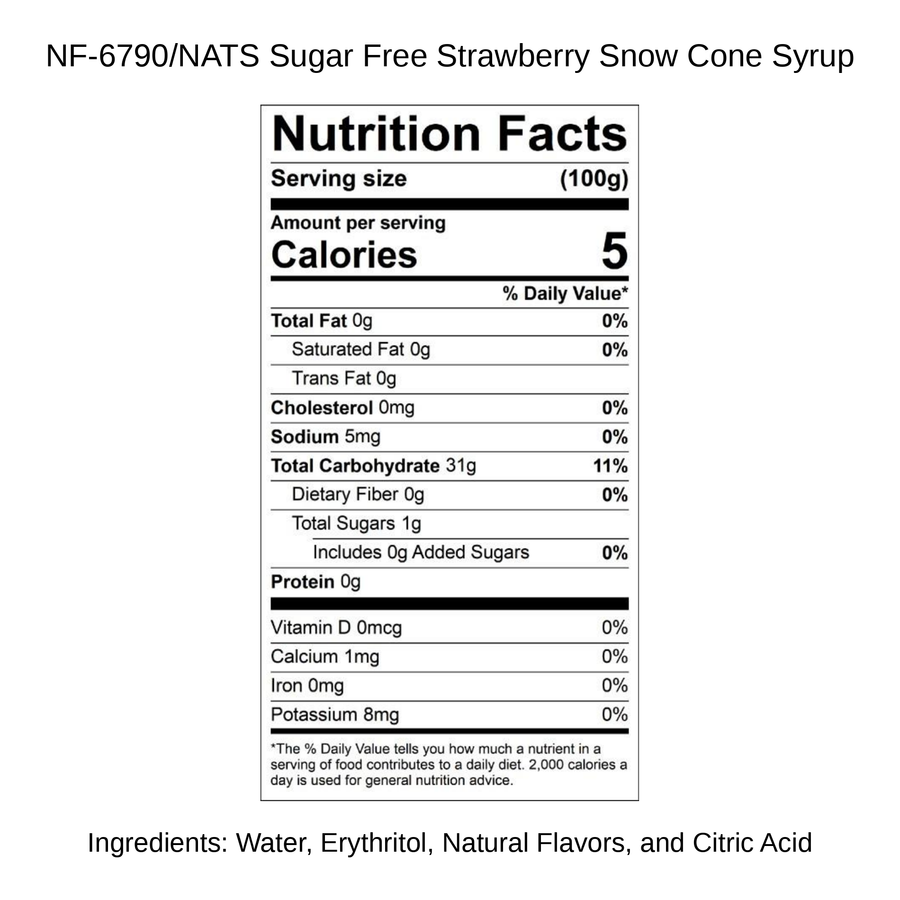 Sugar Free Strawberry Snow Cone Syrup