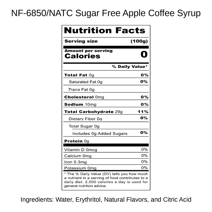 Sugar Free Apple Coffee Syrup