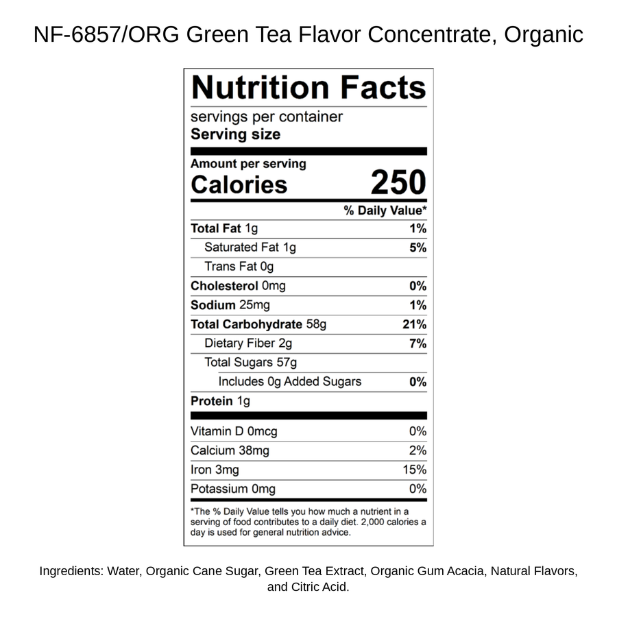 Green Tea Flavor Concentrate, Organic