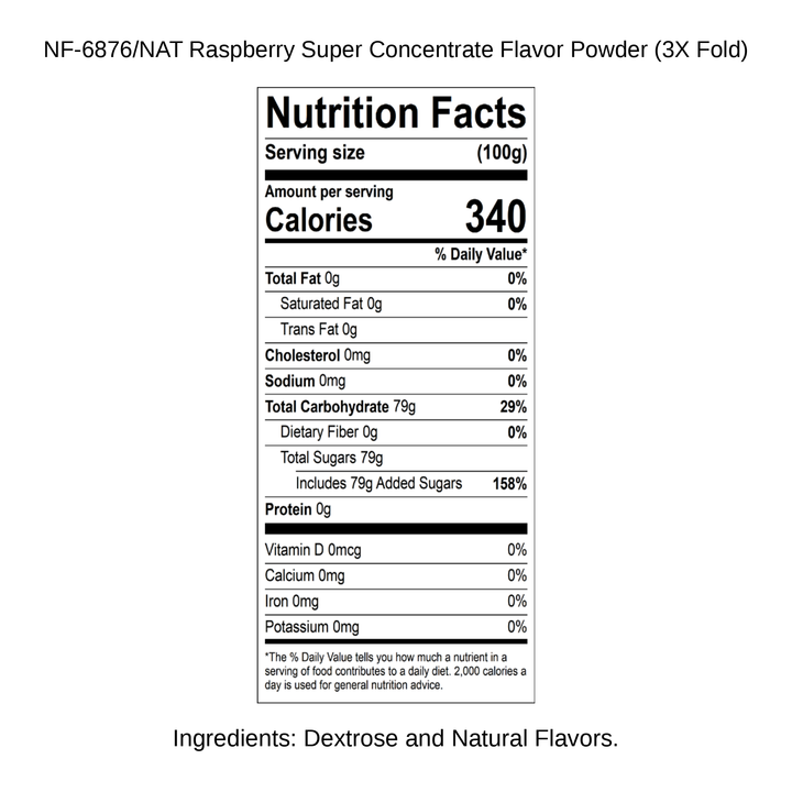 Raspberry Super Concentrate Flavor Powder (3X Fold)