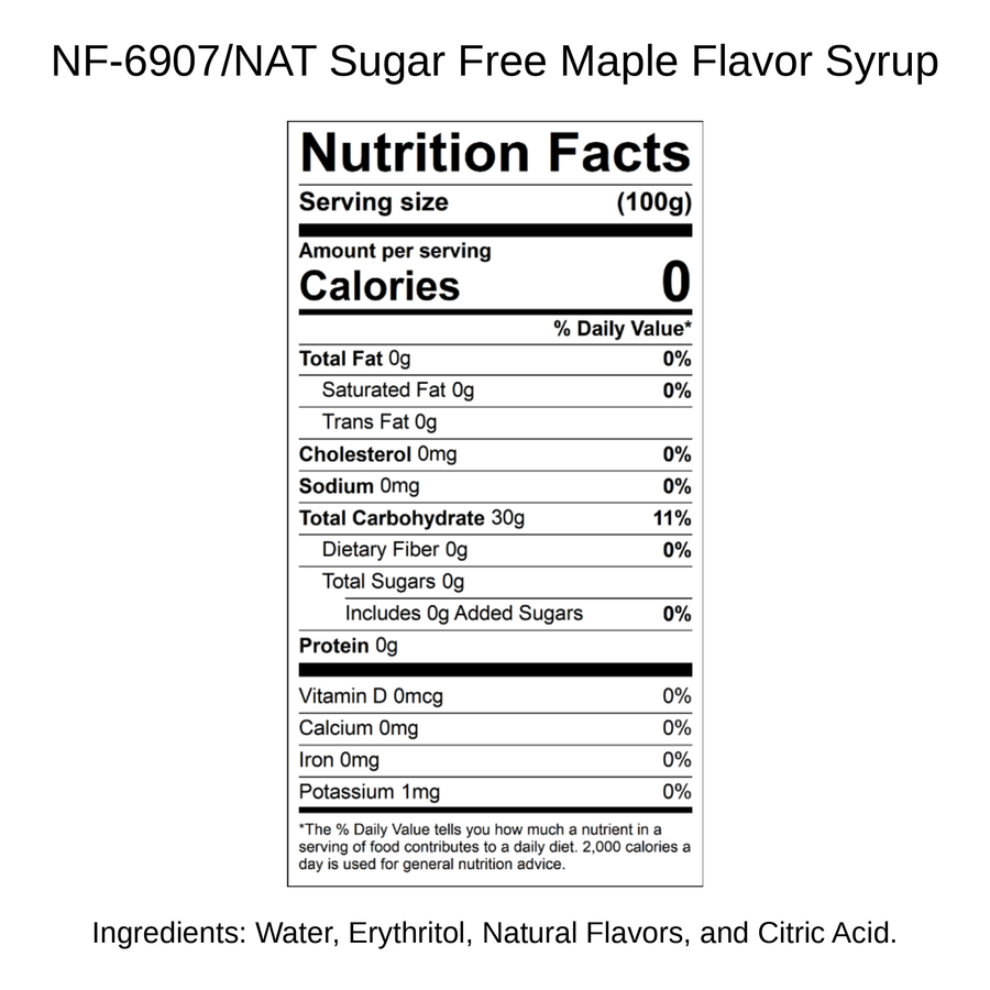 Sugar Free Maple Flavor Syrup