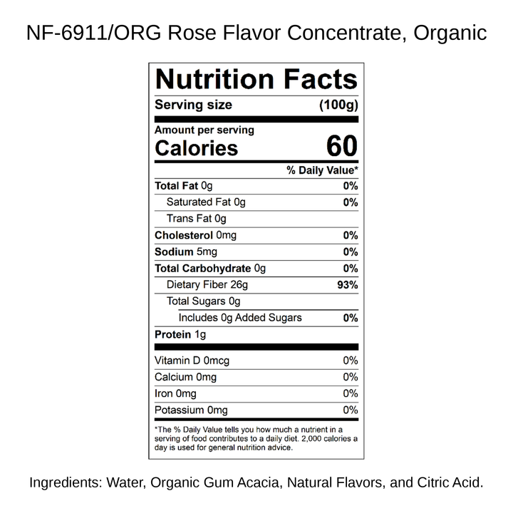 Rose Flavor Concentrate, Organic