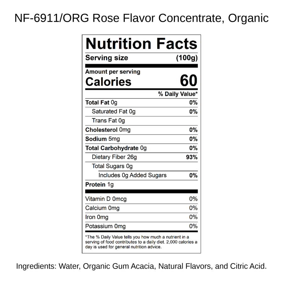 Rose Flavor Concentrate, Organic
