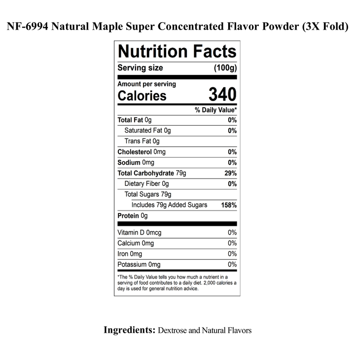 Maple Super Concentrated Flavor Powder (3X Fold)