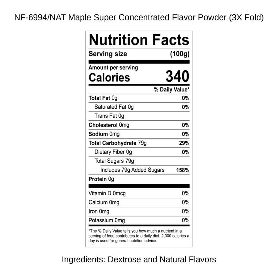Maple Super Concentrated Flavor Powder (3X Fold)