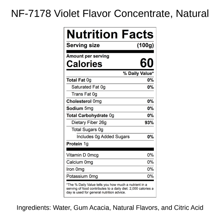 Violet Flavor Concentrate, Natural