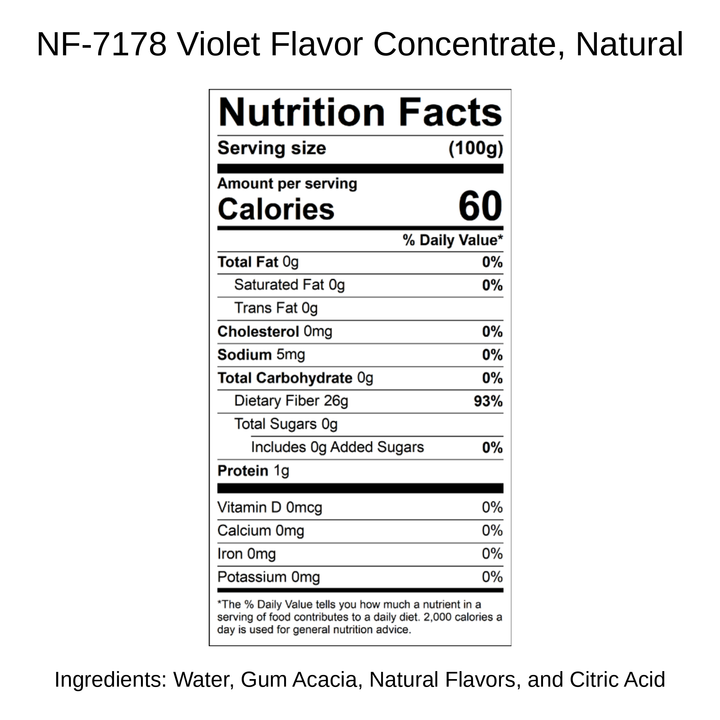Violet Flavor Concentrate, Natural