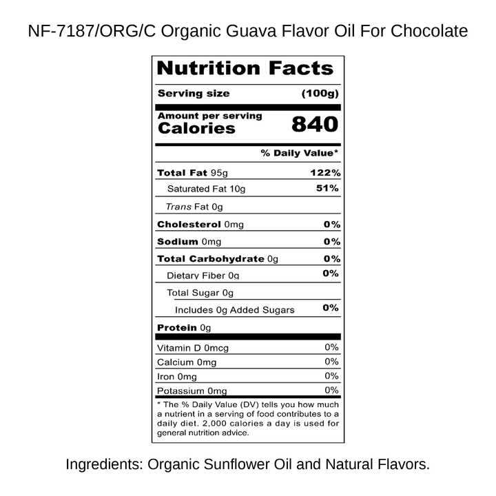 Organic Guava Flavor Oil For Chocolate