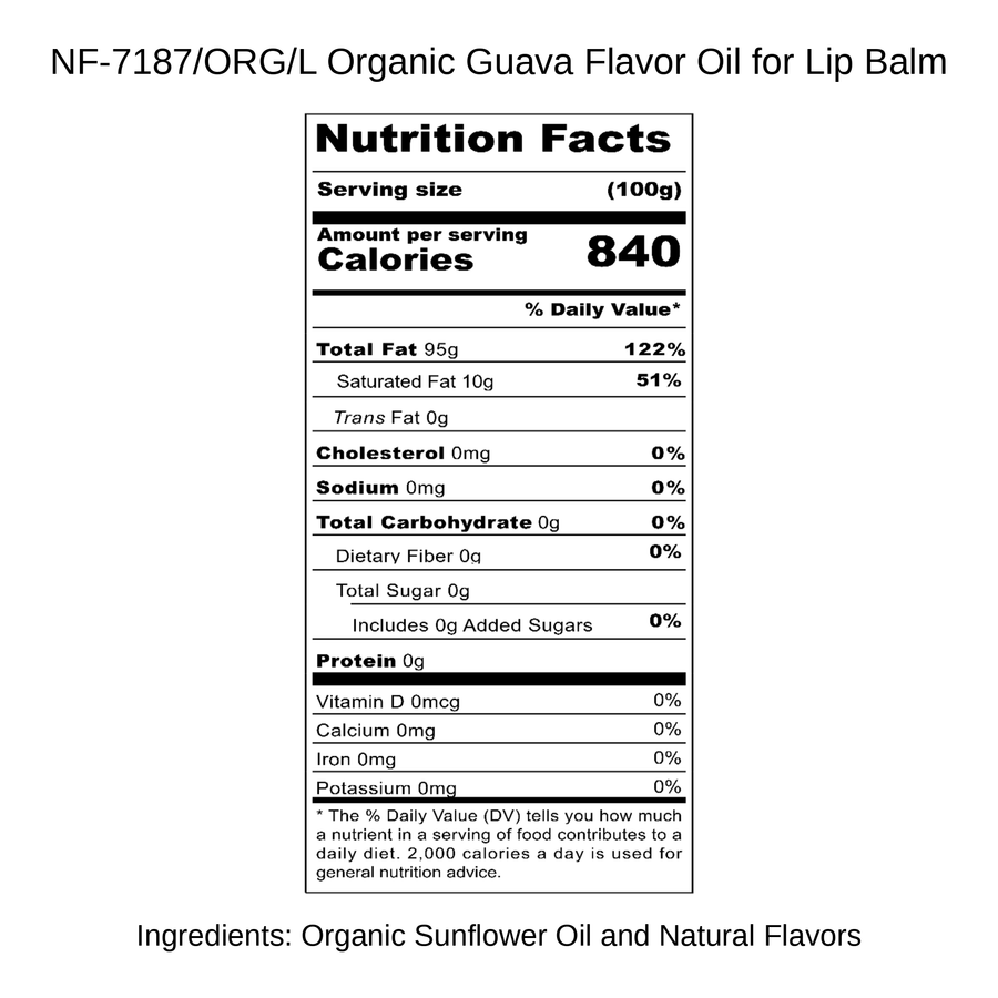Organic Guava Flavor Oil for Lip Balm
