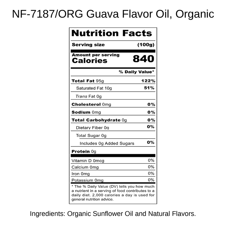 Guava Flavor Oil, Organic
