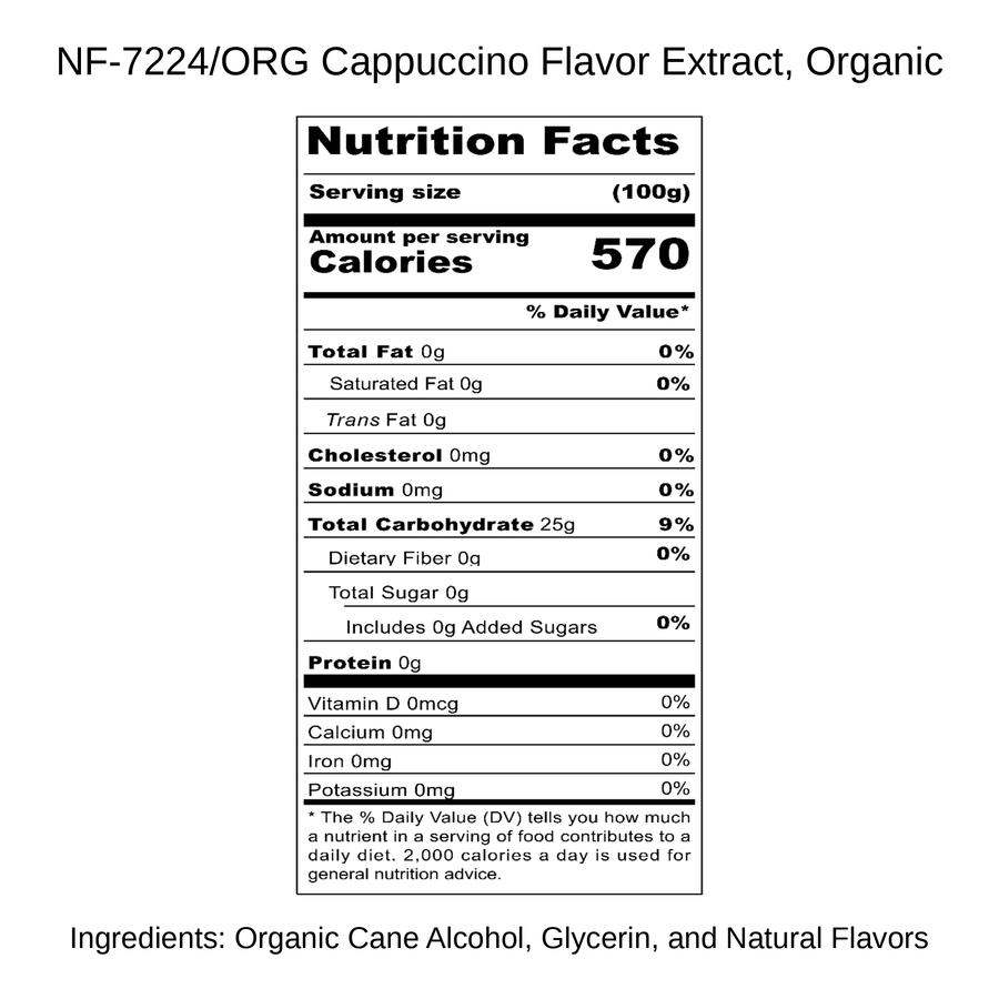 Cappuccino Flavor Extract, Organic