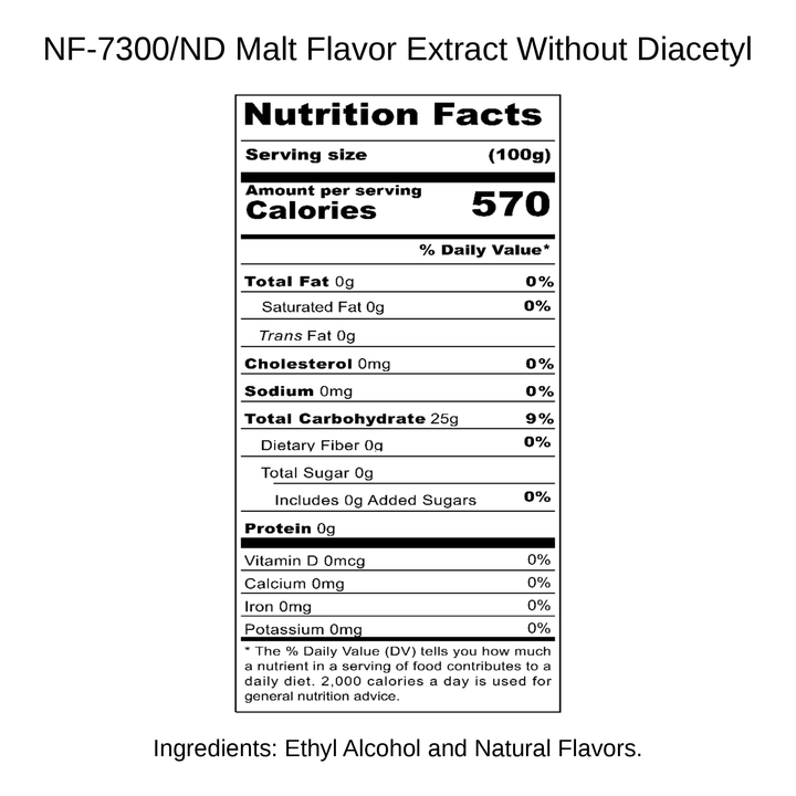 Malt Flavor Extract Without Diacetyl