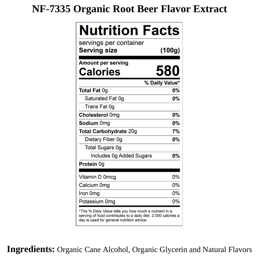 Root Beer Flavor Extract, Organic