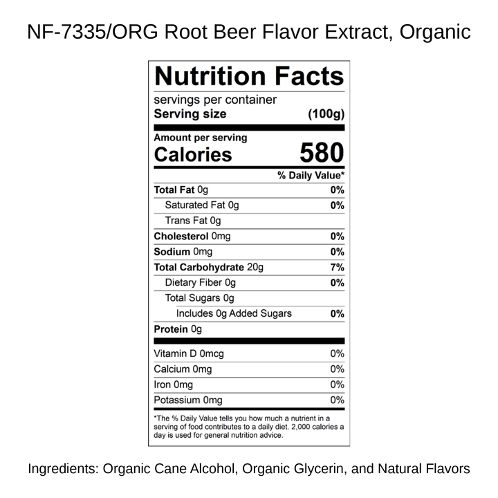 Root Beer Flavor Extract, Organic