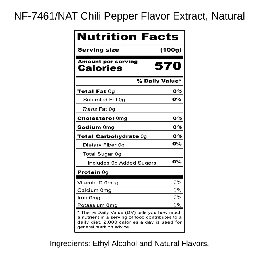 Chili Pepper Flavor Extract, Natural