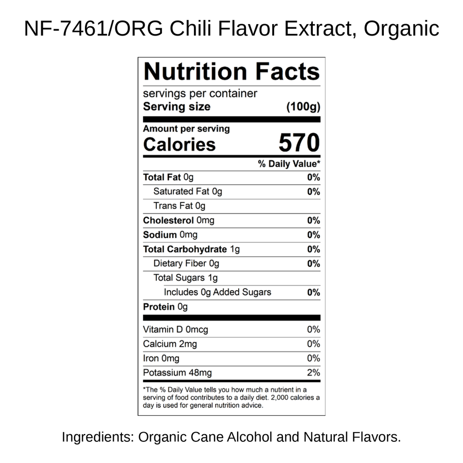 Chili Flavor Extract, Organic