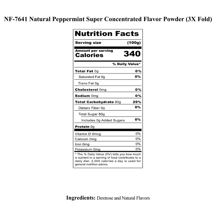 Peppermint Super Concentrated Flavor Powder (3X Fold)