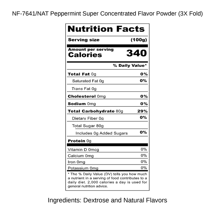 Peppermint Super Concentrated Flavor Powder (3X Fold)