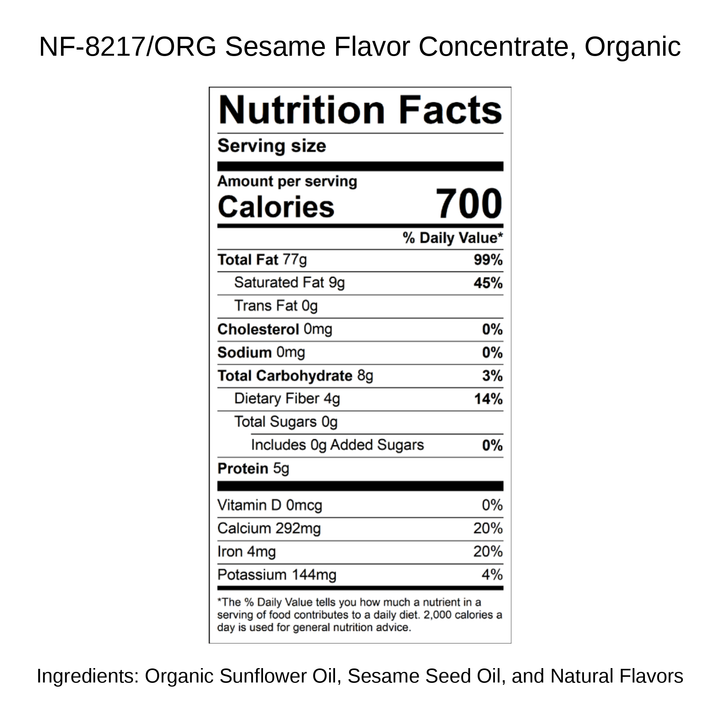 Sesame Flavor Concentrate, Organic