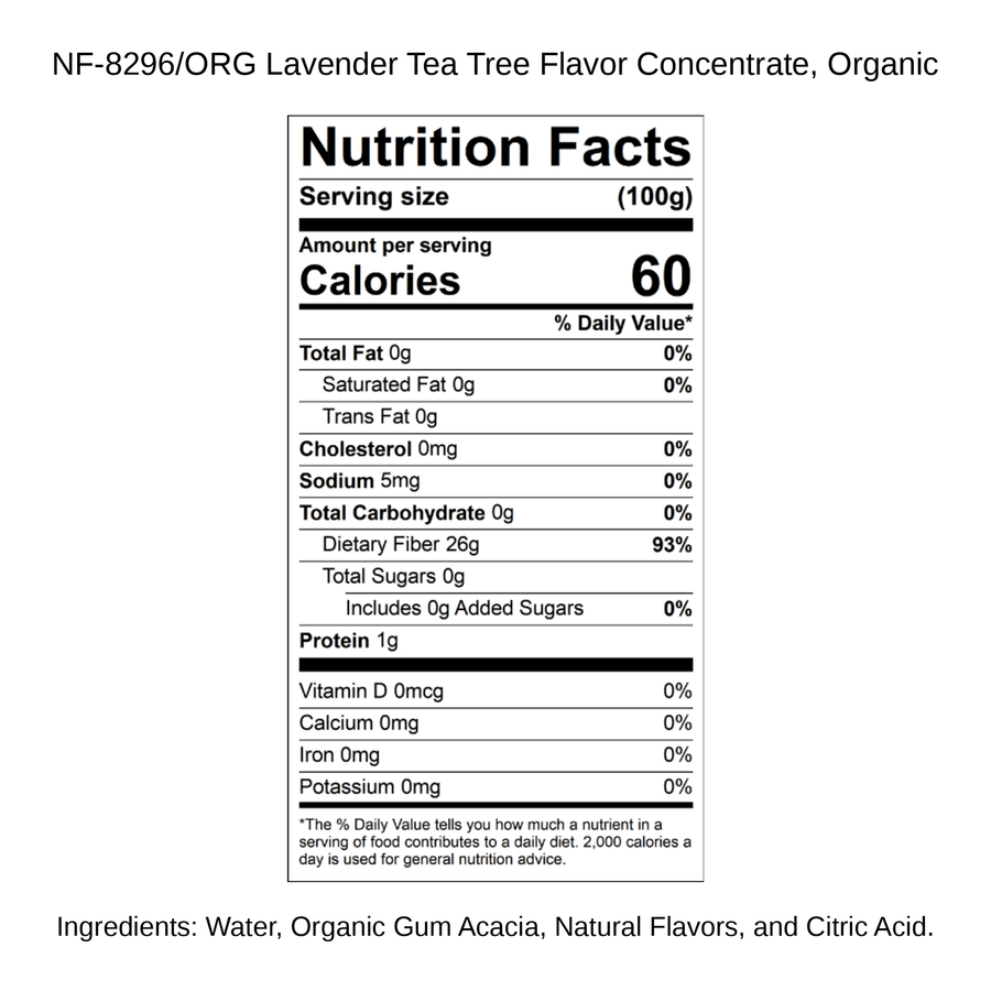 Lavender Tea Tree Flavor Concentrate, Organic