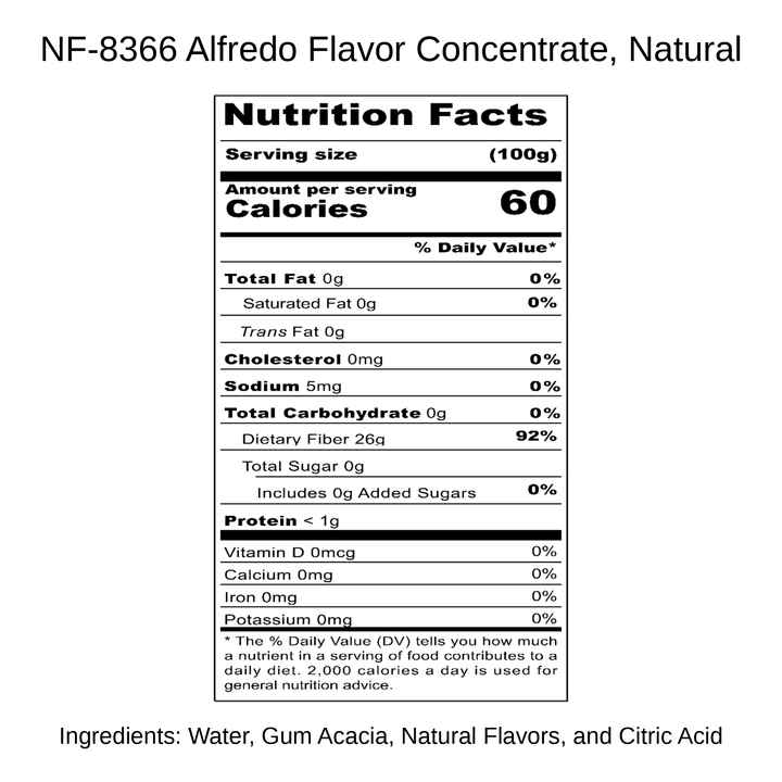 Alfredo Flavor Concentrate, Natural