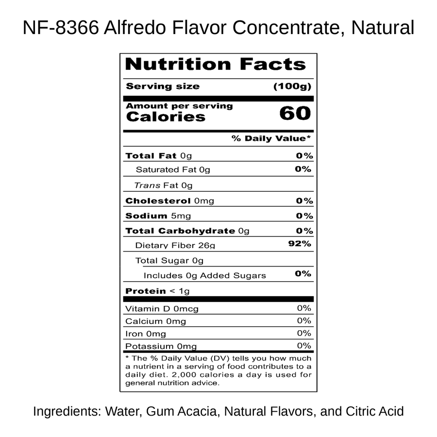 Alfredo Flavor Concentrate, Natural