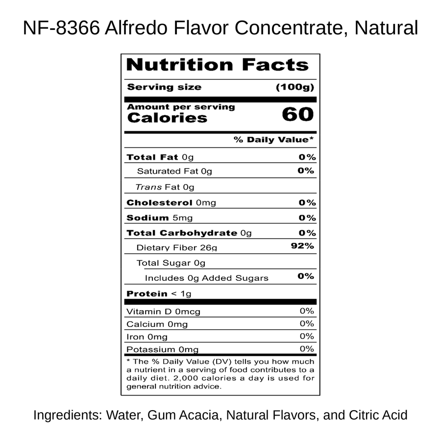 Alfredo Flavor Concentrate, Natural