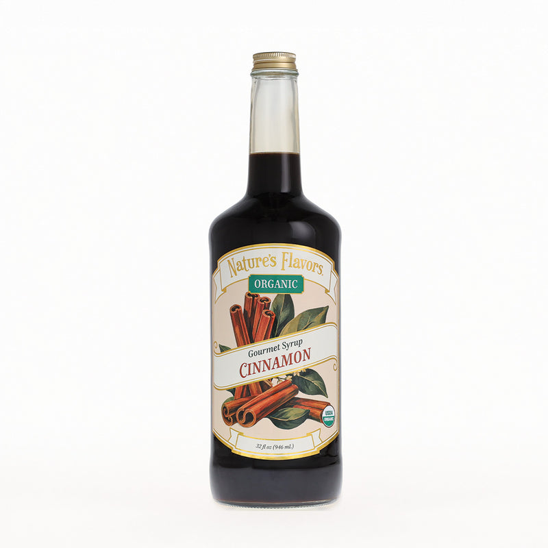 32 oz bottle of Organic Cinnamon Syrup