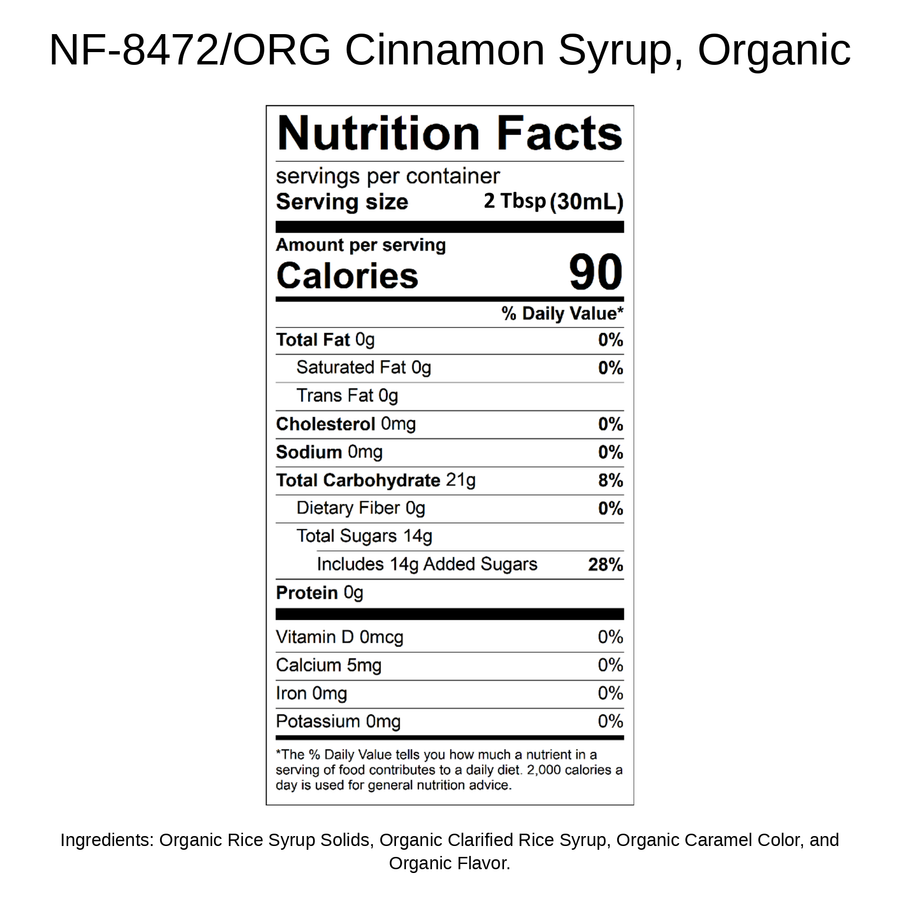 Cinnamon Syrup, Organic