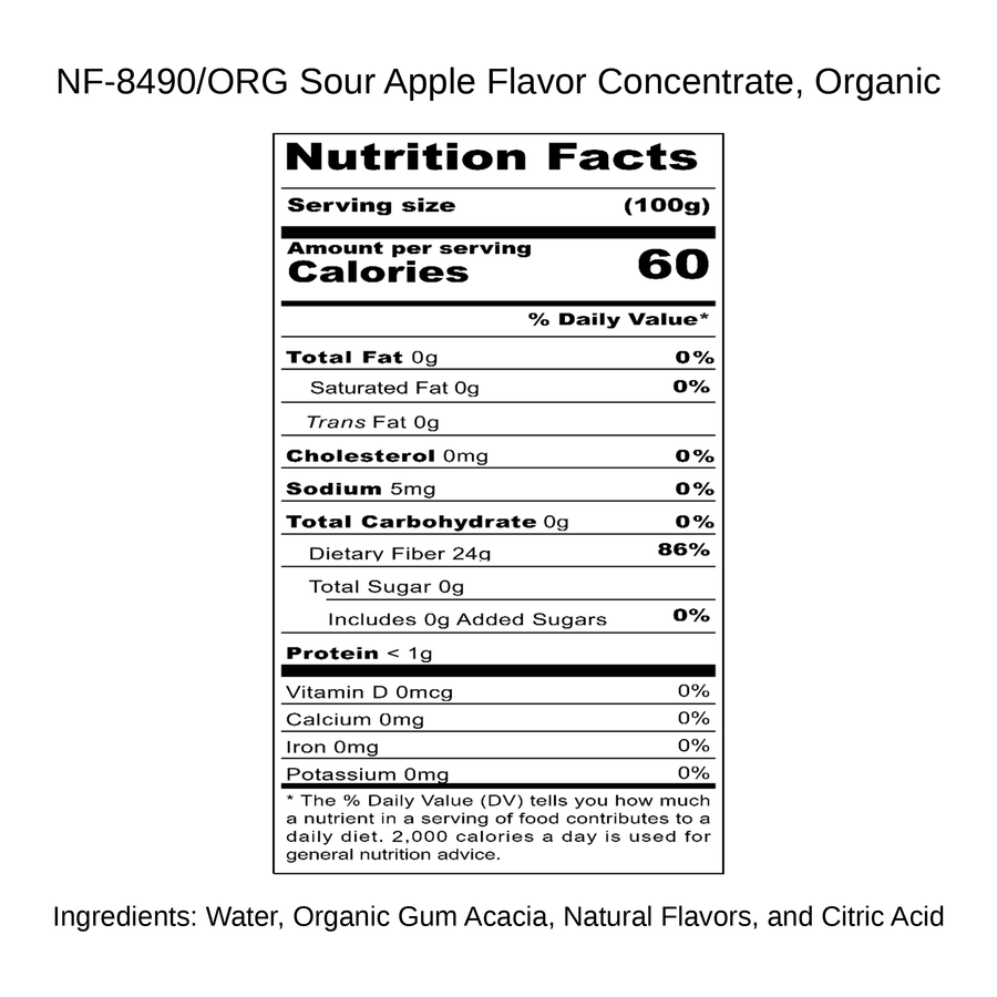 Sour Apple Flavor Concentrate, Organic