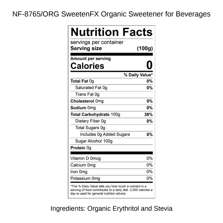 SweetenFX Organic Sweetener for Beverages