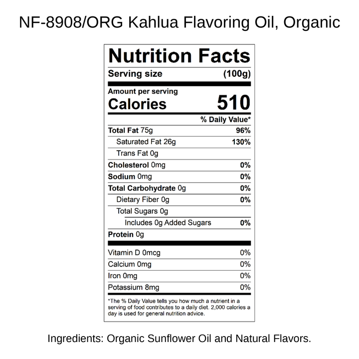 Kahlua Flavoring Oil, Organic