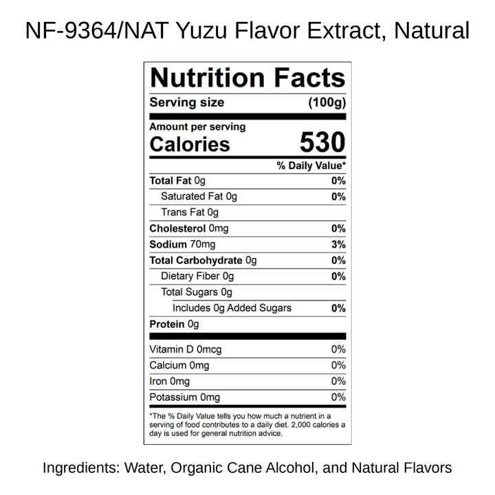 Yuzu Flavor Extract, Natural