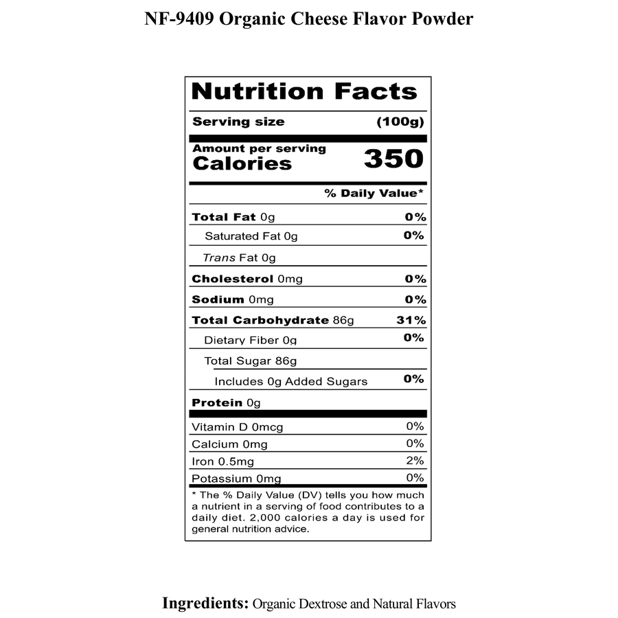 Cheese Flavoring Powder, Organic