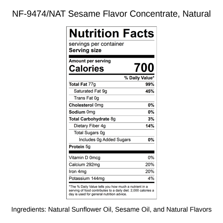 Sesame Flavor Concentrate, Natural