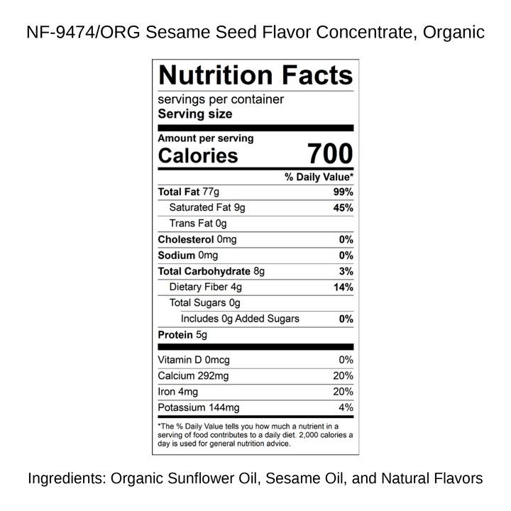 Sesame Seed Flavor Concentrate, Organic