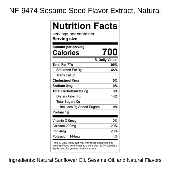 Sesame Seed Flavor Extract, Natural