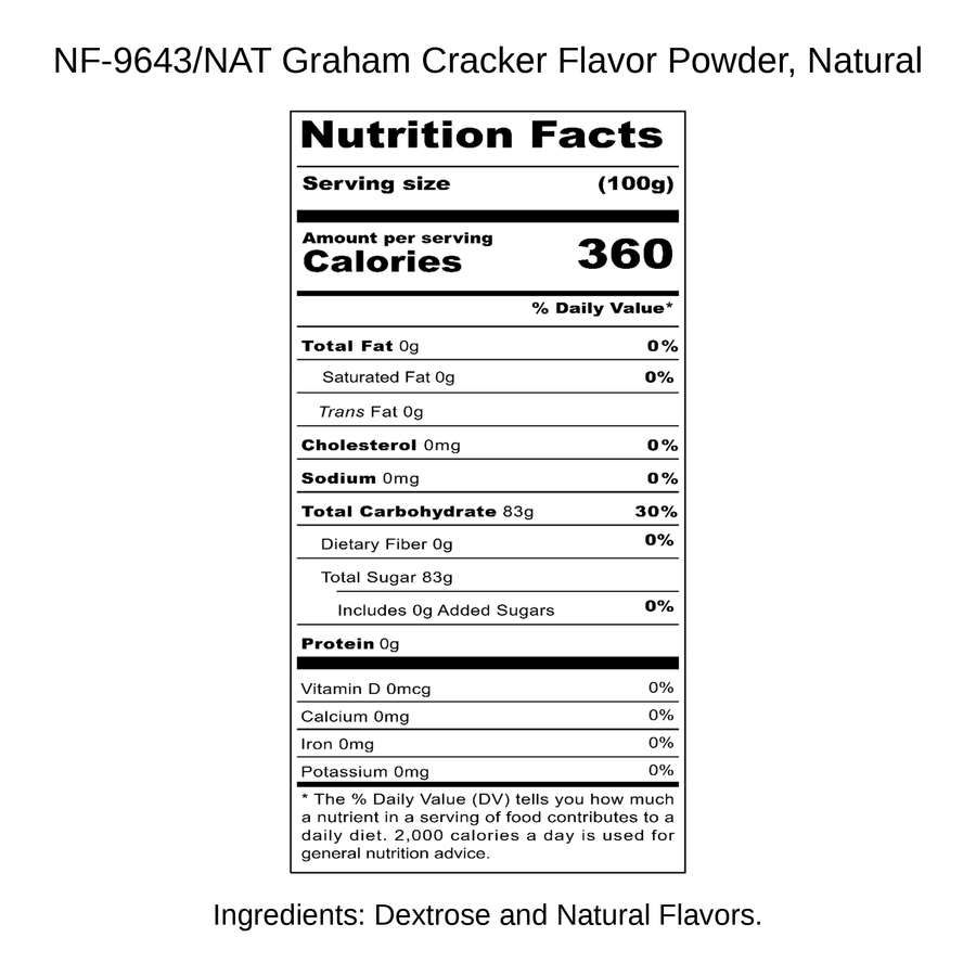 Graham Cracker Flavor Powder, Natural
