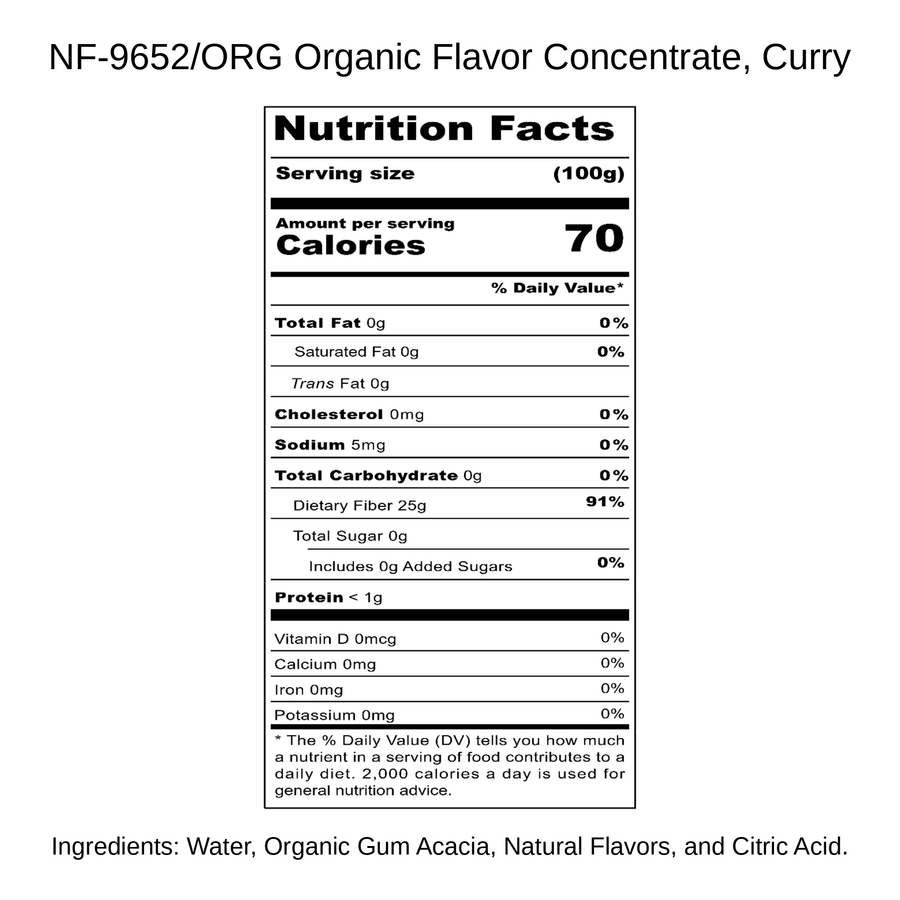 Organic Flavor Concentrate, Curry